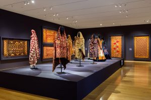 Phulkari textiles on display at Philadelphia Museum